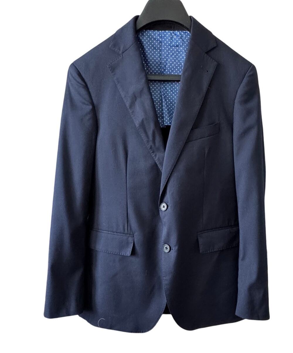 New ALTON LANE Men's Navy Blue Tailored Fit Notch Lapel Collared Jacket Size 38R